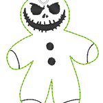 Stickdatei - Anhänger Halloween (Skelett, Voodoo-Puppe, Monster) - Sewando