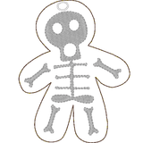 Stickdatei - Anhänger Halloween (Skelett, Voodoo-Puppe, Monster) - Sewando