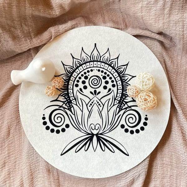 Lotusblume | SVG, DXF & PNG Plotterdatei, Laserdatei - Sewando