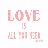 Love is all you need | SVG, DXF, PNG Plotterdatei, Laserdatei - Sewando