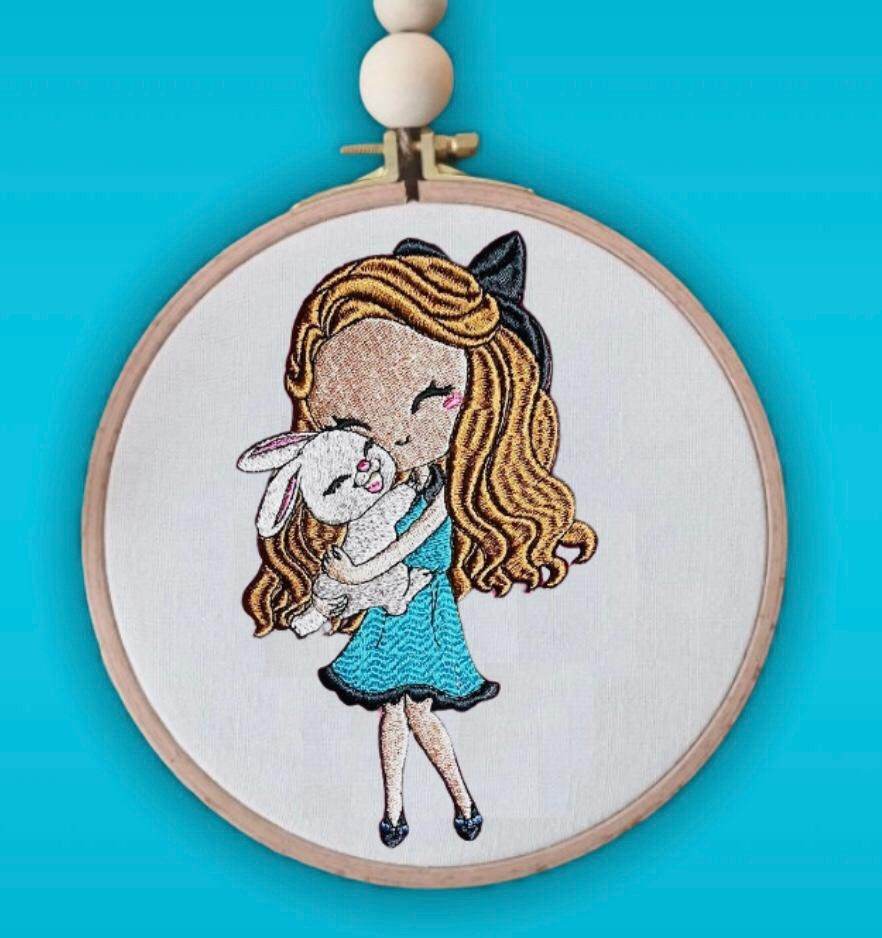 Mädchen Stickdatei – Freundschaft für deine Stickmaschine - Sewando