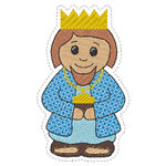Stickdatei - Krippenfiguren für Holzspieße - Sewando