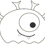 Stickdatei - Doodle-Applikationen WELTALL (7 Motive) - Sewando