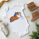 Mädchen mit Pony Stickdatei – liebevolles Motiv für Pferdefans & Geschenke - Sewando