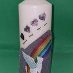 Katze mit Regenbogen Stickdatei – zauberhaftes Himmelsmotiv für Erinnerung & Trost - Sewando