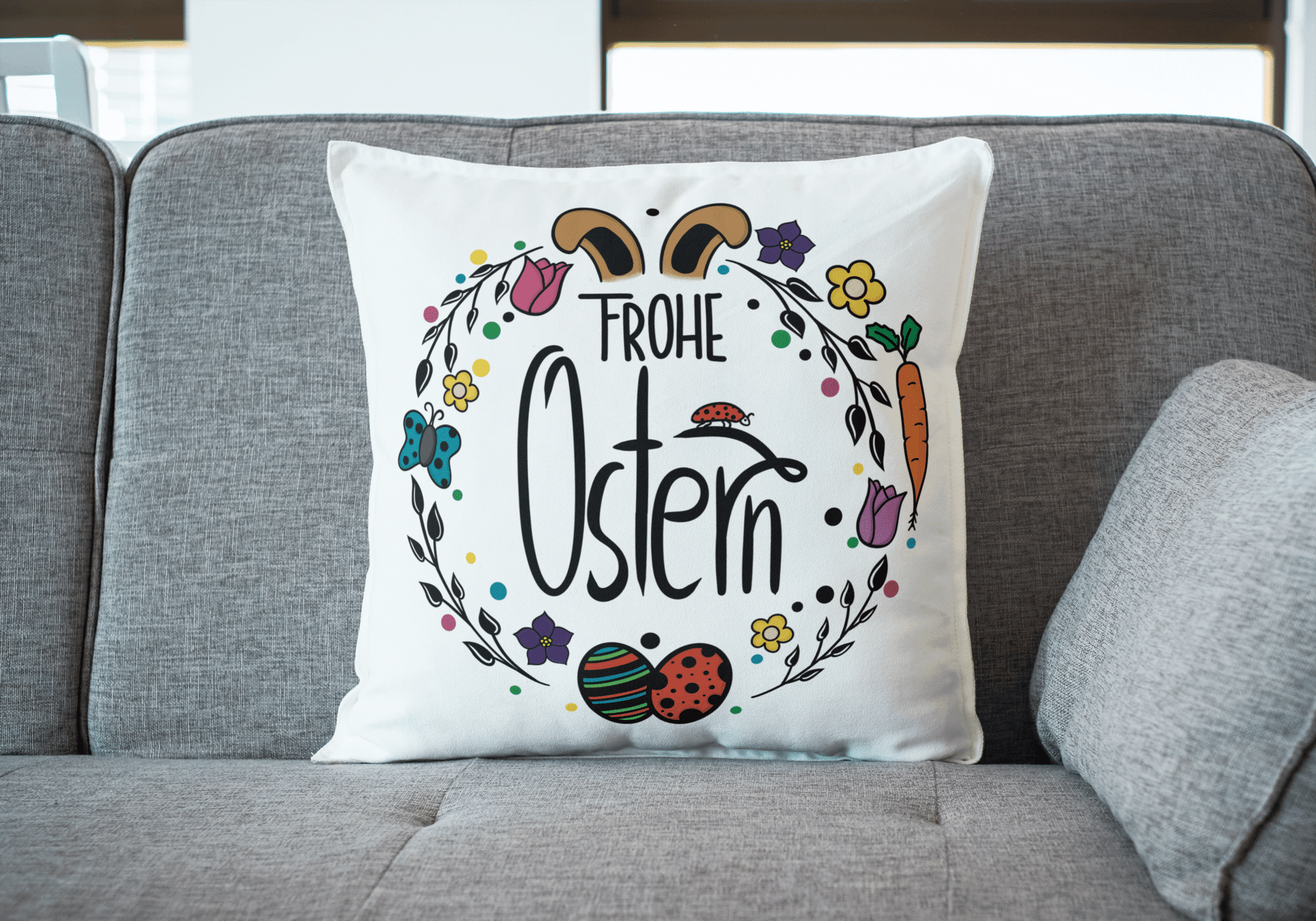 Osterkranz | SVG, DXF, PNG Plotterdatei, Laserdatei - Sewando