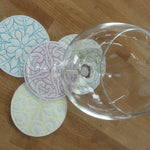 Stickdatei - Untersetzer - Florale MUSTER - Sewando
