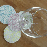 Stickdatei - Untersetzer - Florale MUSTER - Sewando