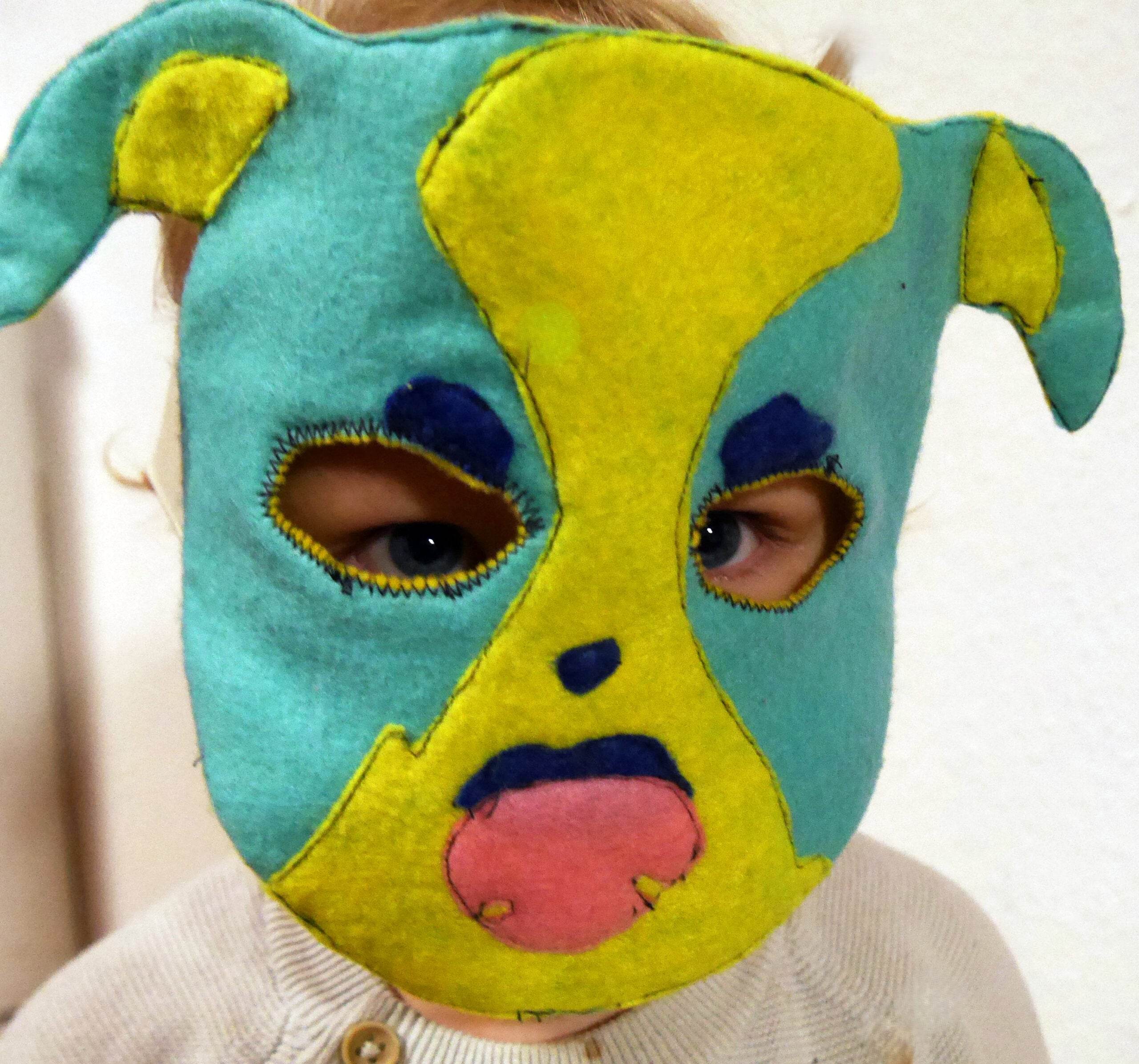 Näh- und Bastelvorlage Hunde Maske - Sewando