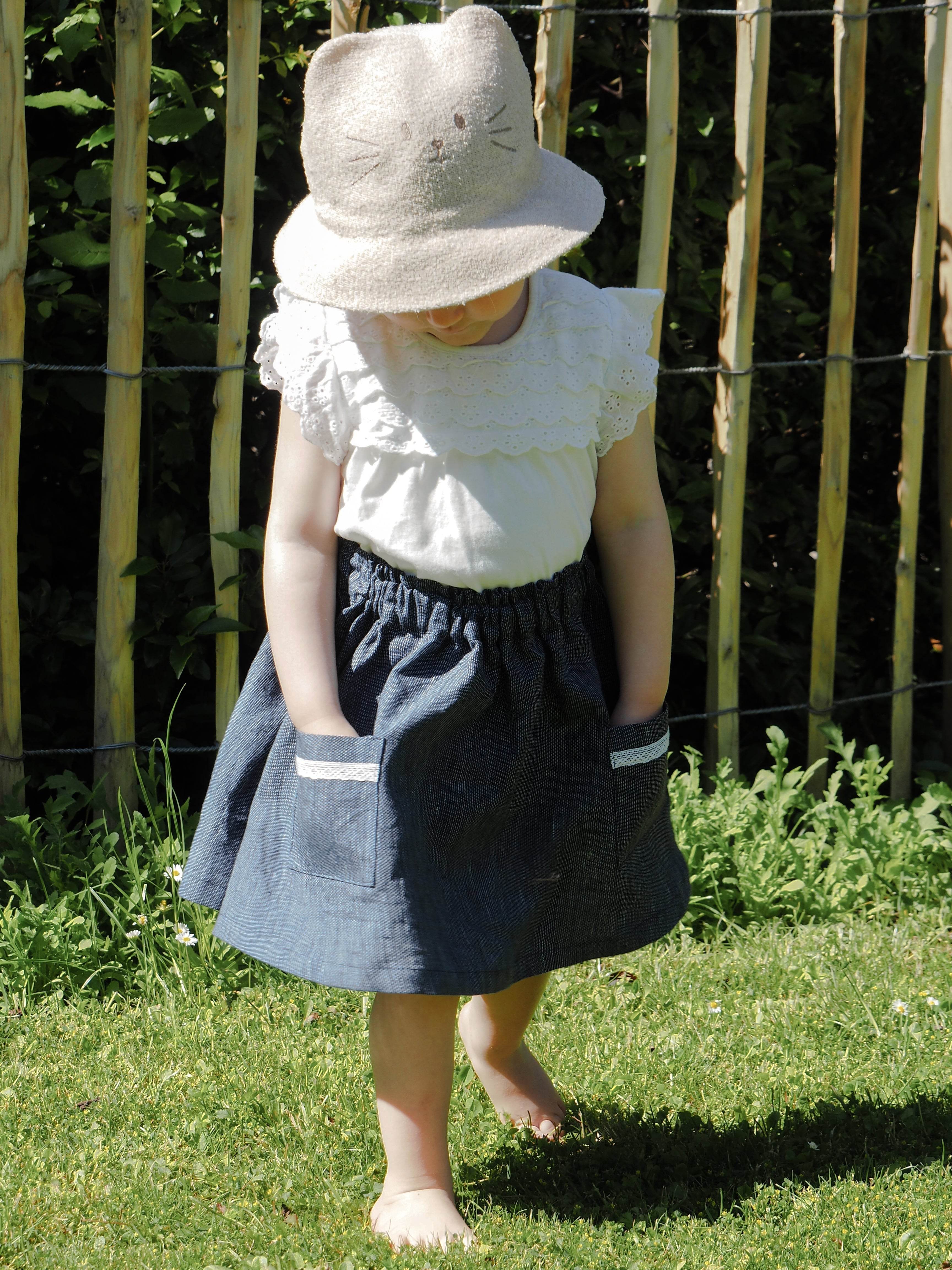 Kids Ava Skirt Ladies sizes 34 - 52 and Kids sizes 74/80 - 158/164 sewing pattern and instructions - Sewando