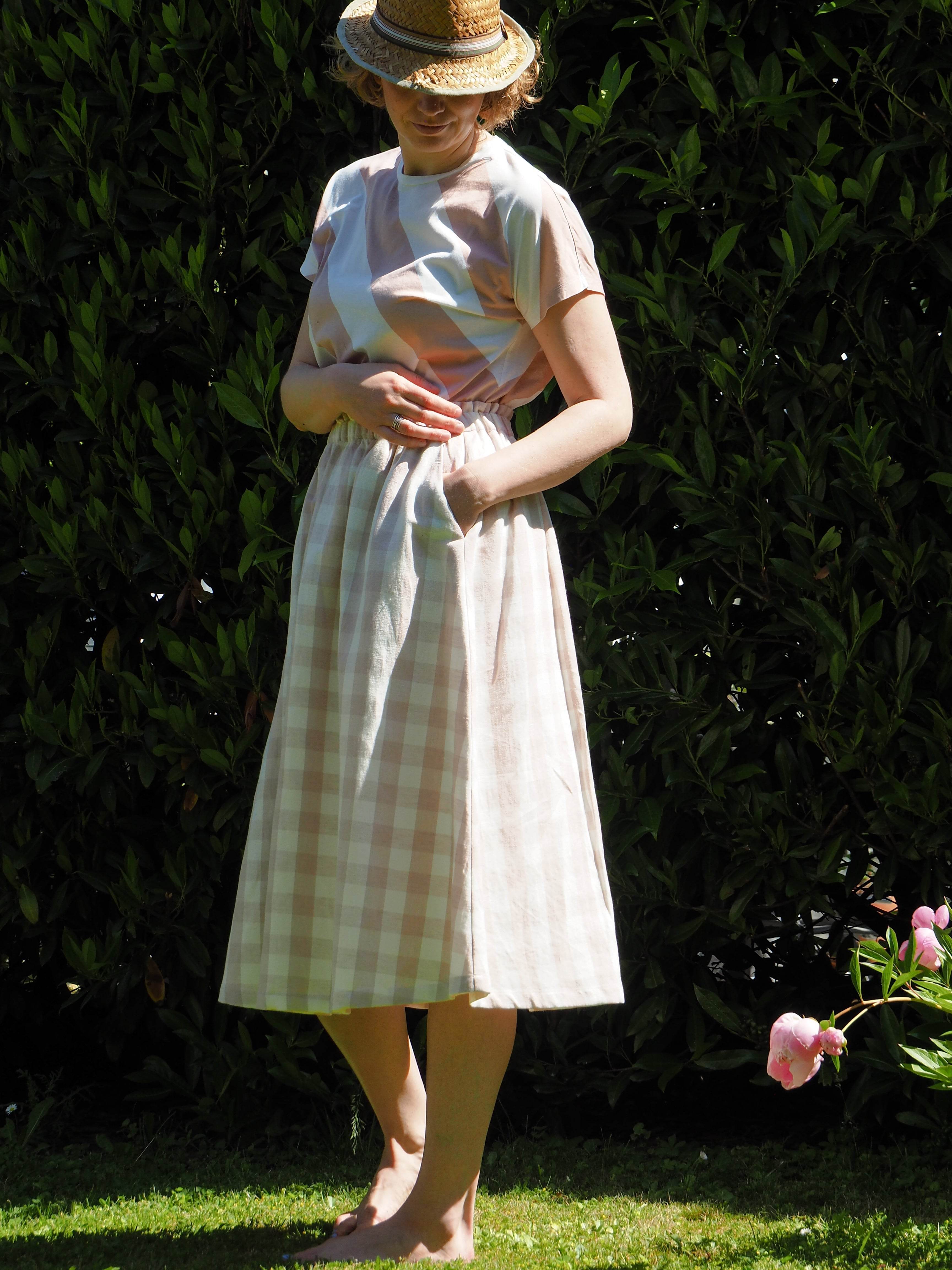 Kids Ava Skirt Ladies sizes 34 - 52 and Kids sizes 74/80 - 158/164 sewing pattern and instructions - Sewando