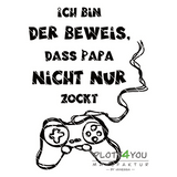 Papa zockt nicht nur! |SVG, DXF, PNG Plotterdatei, Laserdatei - Sewando