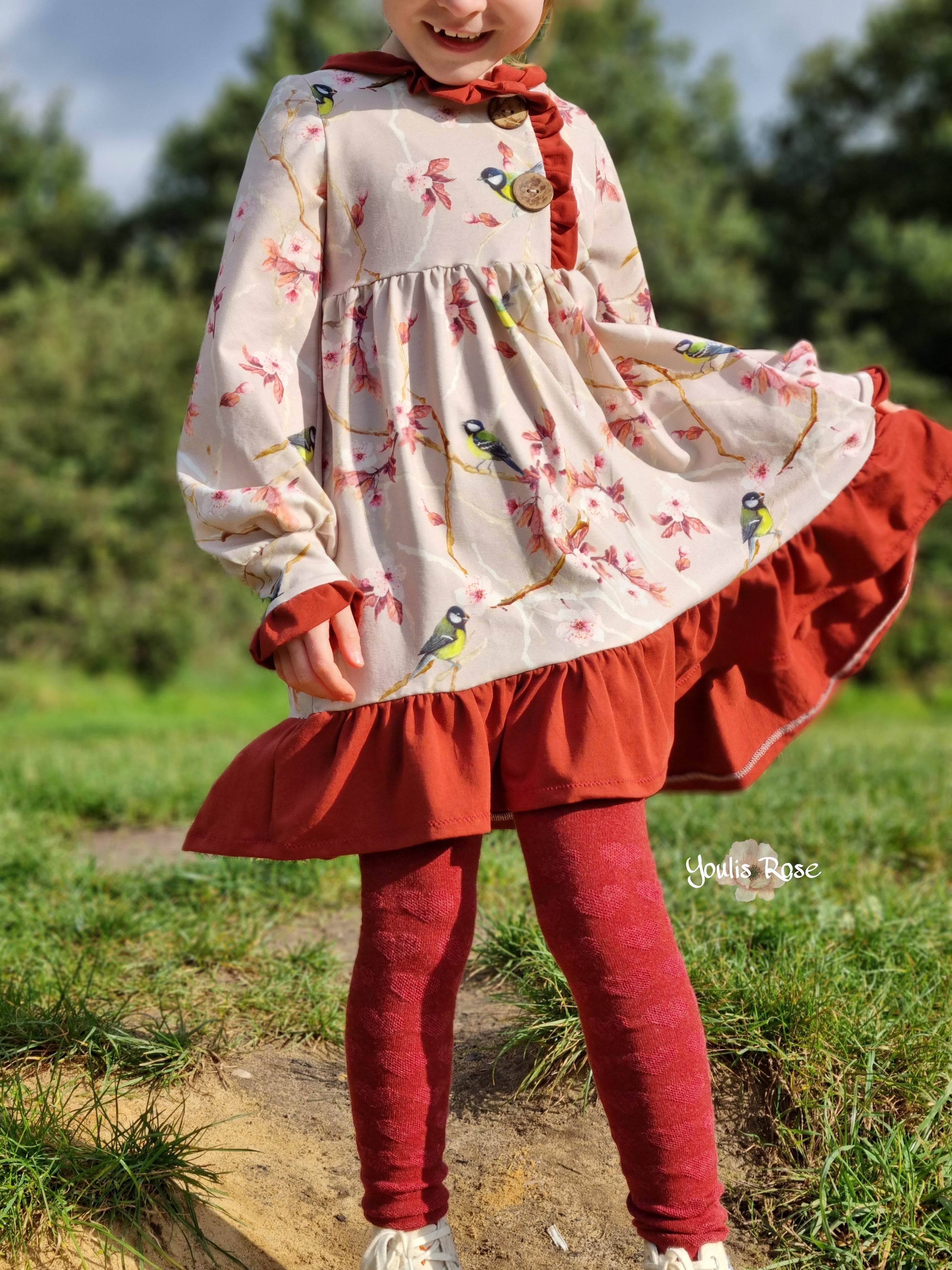 Schnittmuster Kleid Mia Größen 80-140, - Sewando