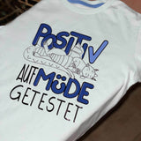 Positiv Müde | SVG, DXF, PNG Plotterdatei, Laserdatei - Sewando