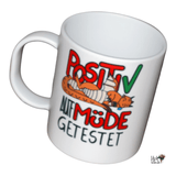 Positiv Müde | SVG, DXF, PNG Plotterdatei, Laserdatei - Sewando