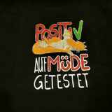 Positiv Müde | SVG, DXF, PNG Plotterdatei, Laserdatei - Sewando