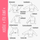 HOODIE "FRU ALMA" | Nähanleitung und Schnittmuster Gr. 32-58