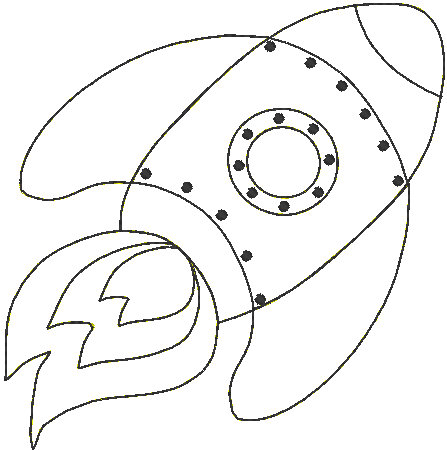 Stickdatei - Doodle-Applikationen WELTALL (7 Motive) - Sewando