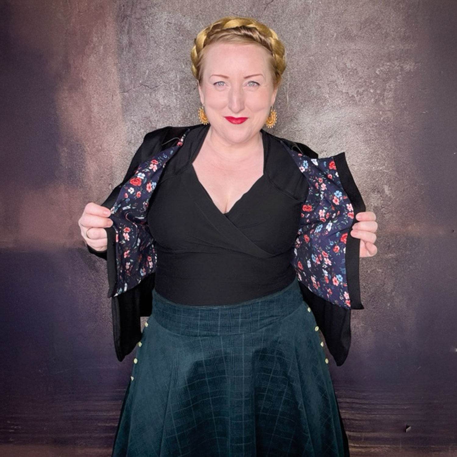 Blazer mit Schlösschen | PDF Schnittmuster + Anleitung PDF | Gr. 32-52 | Anfänger | deutsch : - Sewando
