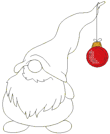 Stickdatei - SANTA-Gnom (3 Dateien) - Sewando