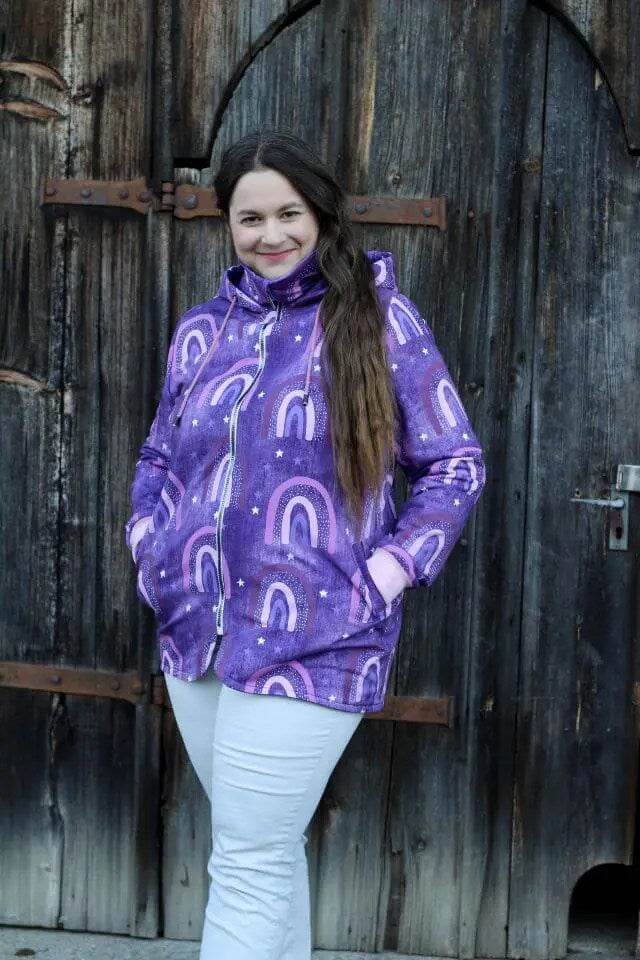 Schnittmuster Sweatjacke Labradorit Gr. 32 - 58 DE - Sewando