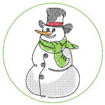 Stickdatei - Untersetzer Single Line Advent (24 Dateien) - Sewando