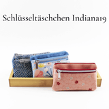FreeBook Schlüsseltäschchen INDIANA19 Nähanleitung Schnittmuster - Sewando