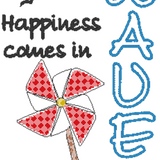 Stickdatei "Happiness comes in WAVES"