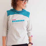 Schnittmuster Shirt Sporty Gr. 34-50 Kapuze und Rundausschnitt - Sewando