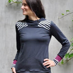 Schnittmuster Shirt Sporty Gr. 34-50 Kapuze und Rundausschnitt - Sewando