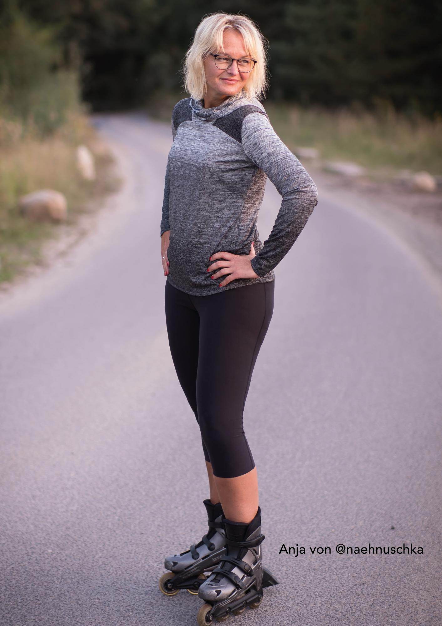 Schnittmuster Shirt Sporty Gr. 34-50 Kapuze und Rundausschnitt - Sewando