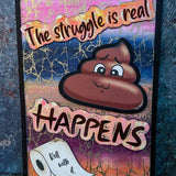 Shit Happens | SVG, DXF, PNG Plotterdatei, Laserdatei - Sewando