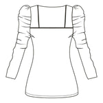 Shirt mit Statementärmel | Schnittmuster + Anleitung | Gr. 32-52 | Anfänger | : - Sewando