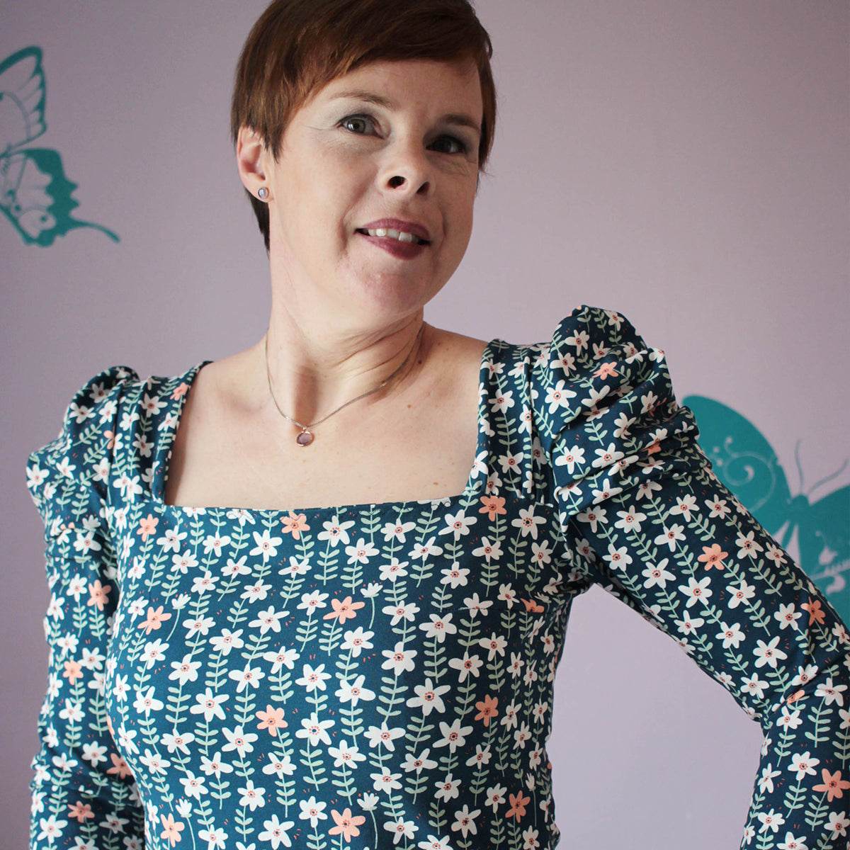 Shirt mit Statementärmel | Schnittmuster + Anleitung | Gr. 32-52 | Anfänger | : - Sewando