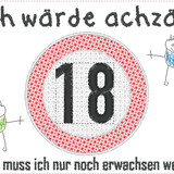 Stickdatei - Verkehrsschilder-Sprüche zum Geburtstag - Sewando