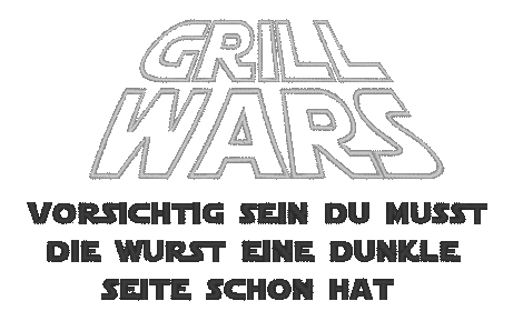 Stickdatei - GRILL WARS (Doodle-Applikation & Vollstick) - Sewando