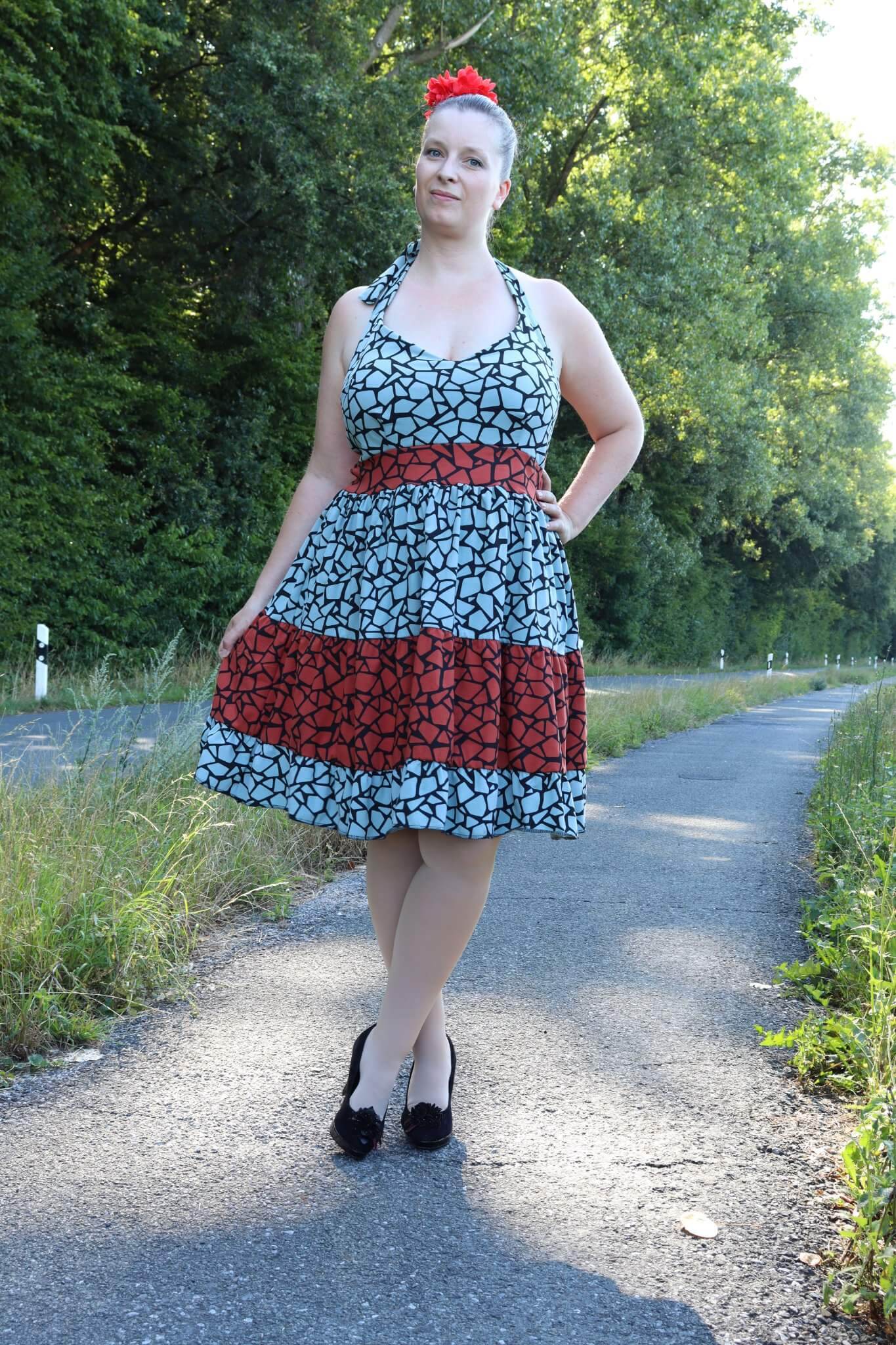 Schnittmuster Kleid Sodalith Gr. A - J DE/EN/FR - Sewando
