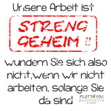 Streng geheim! | SVG, DXF, PNG Plotterdatei, Laserdatei - Sewando
