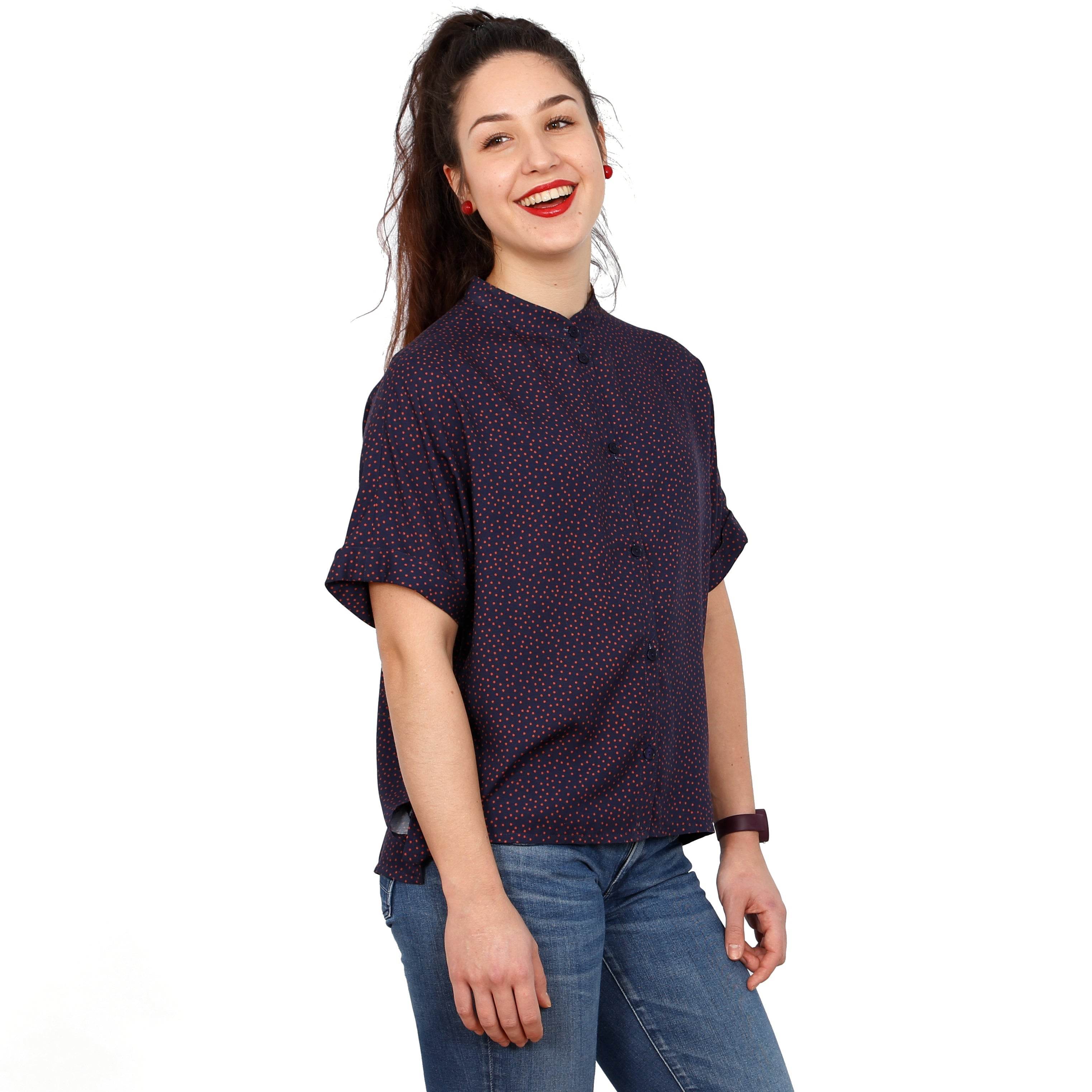 Kurzarmbluse FRAU MILLA | Schnittmuster XS-XL : - Sewando