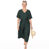 Kleid mit V-Ausschnitt FRAU IVA | Schnittmuster Gr. XS-XXL : - Sewando