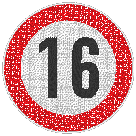 Stickdatei - Verkehrsschilder zum Geburtstag - Sewando