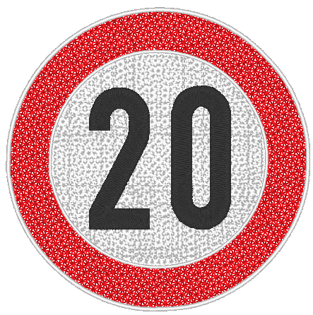 Stickdatei - Verkehrsschilder zum Geburtstag - Sewando