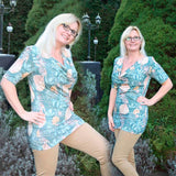 Niela's 2 in 1 - Schnittmuster Cardigan, Shirt, Größen 32-54 : - Sewando