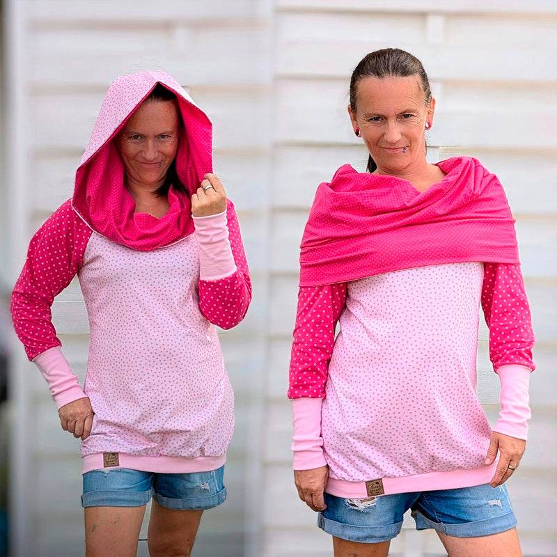 Niela's Umgarnung - Schnittmuster Shirt, Kleid in den Größen 32-54 - Sewando