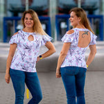 Niela's Schnibbelstück - Schnittmuster Shirt mit Cutouts, Kleid, Gr. 32-54 : - Sewando