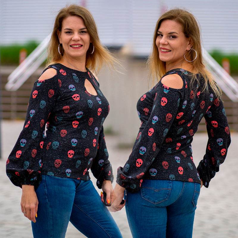 Niela's Schnibbelstück - Schnittmuster Shirt mit Cutouts, Kleid, Gr. 32-54 : - Sewando