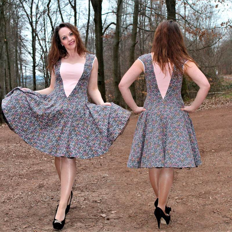 Niela's Herzchen - Schnittmuster Kleid in den Größen 32-54 : - Sewando