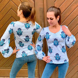 Niela's 2 in 1 - Schnittmuster Cardigan, Shirt, Größen 32-54 : - Sewando