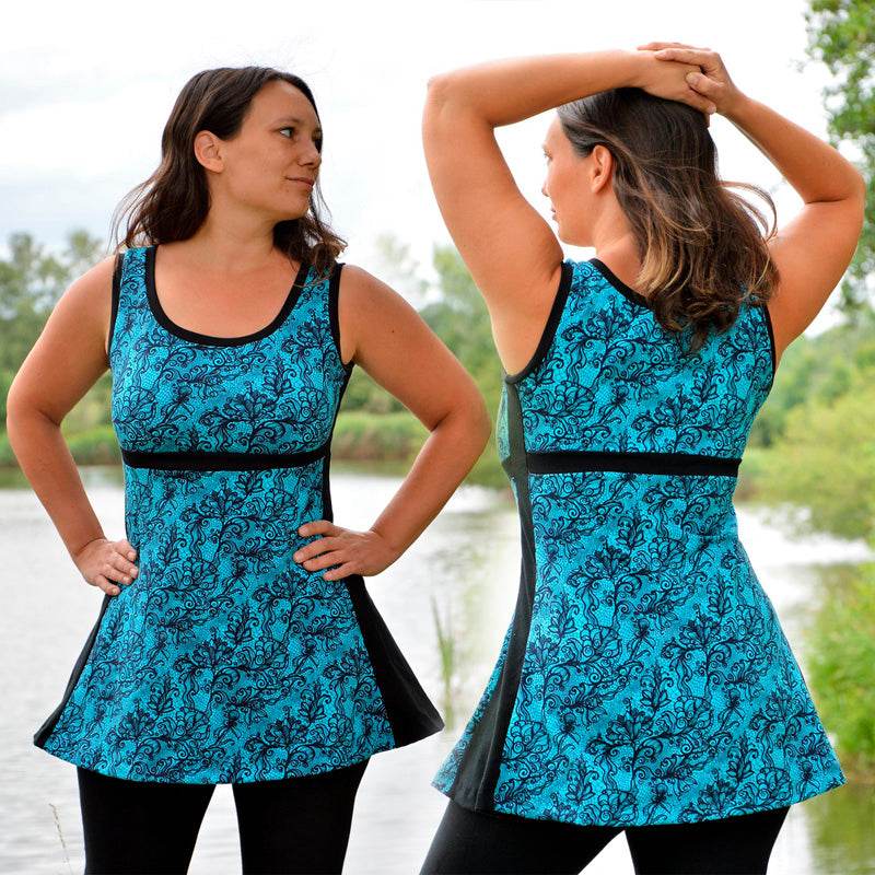 Niela's Tunikleid - Tunika, Kleid Schnittmuster in den Größen 32-54 : - Sewando