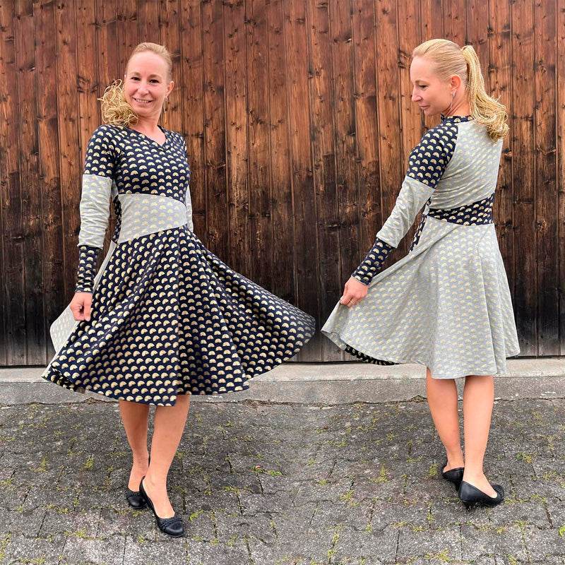 Niela's schräges Raglanteil - Schnittmuster Raglan Shirt, Tunika, Kleid in den Größen 32-54 - Sewando